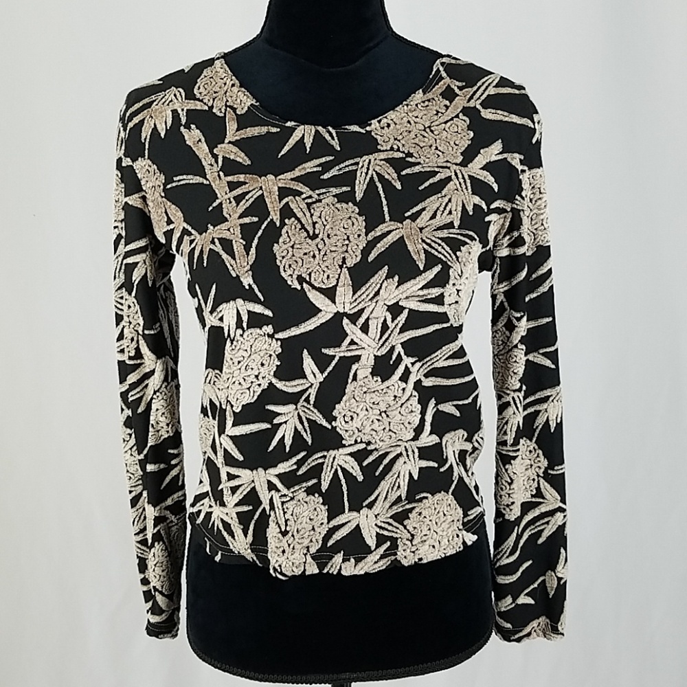 Citron‎ Santa Monica L blouse roses textured